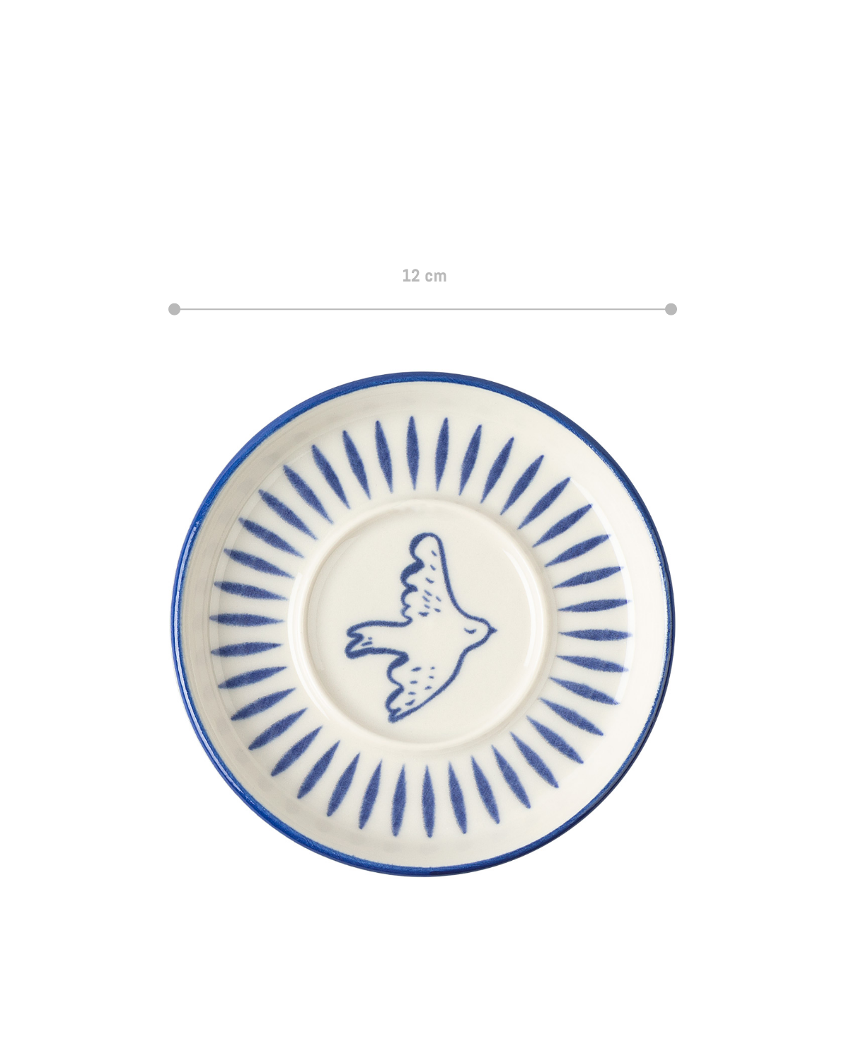 Grande Oiseau 6-piece Tea Glass Saucer Set - Madame Coco JO