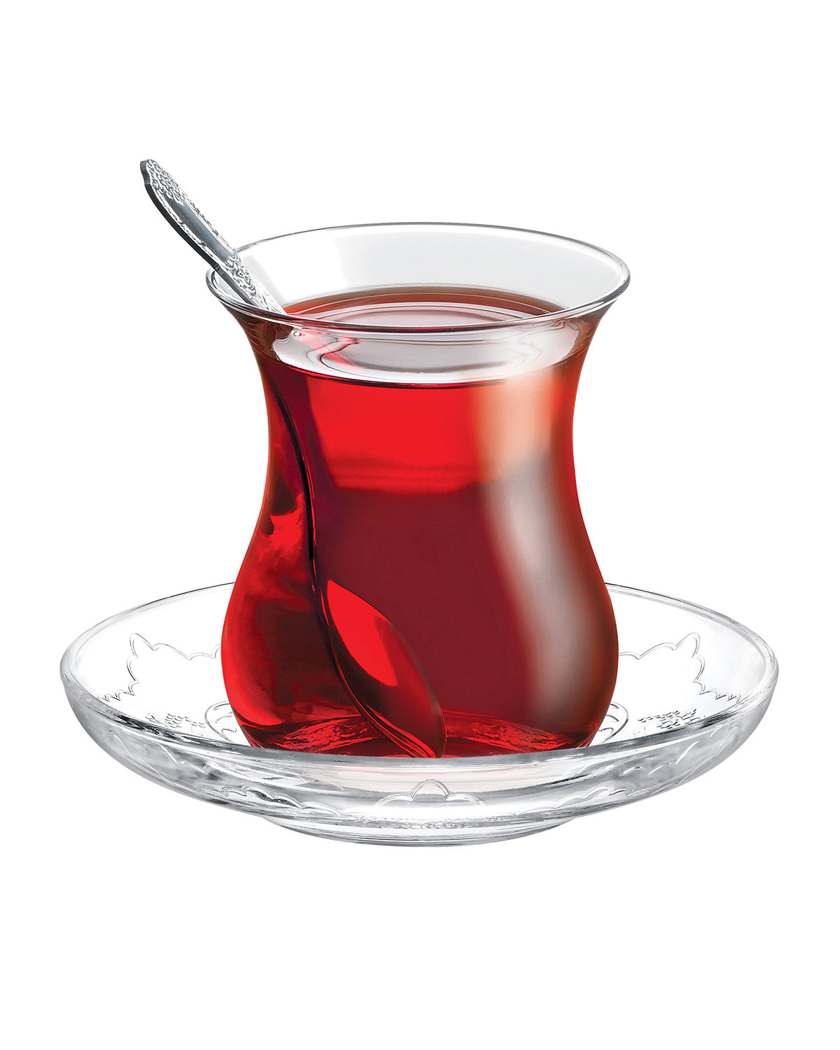 Roselin 6-piece Tea Glass Saucer - Madame Coco JO