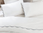 Felicia King Size Duvet Cover Set - Embroidered Percale - Madame Coco JO