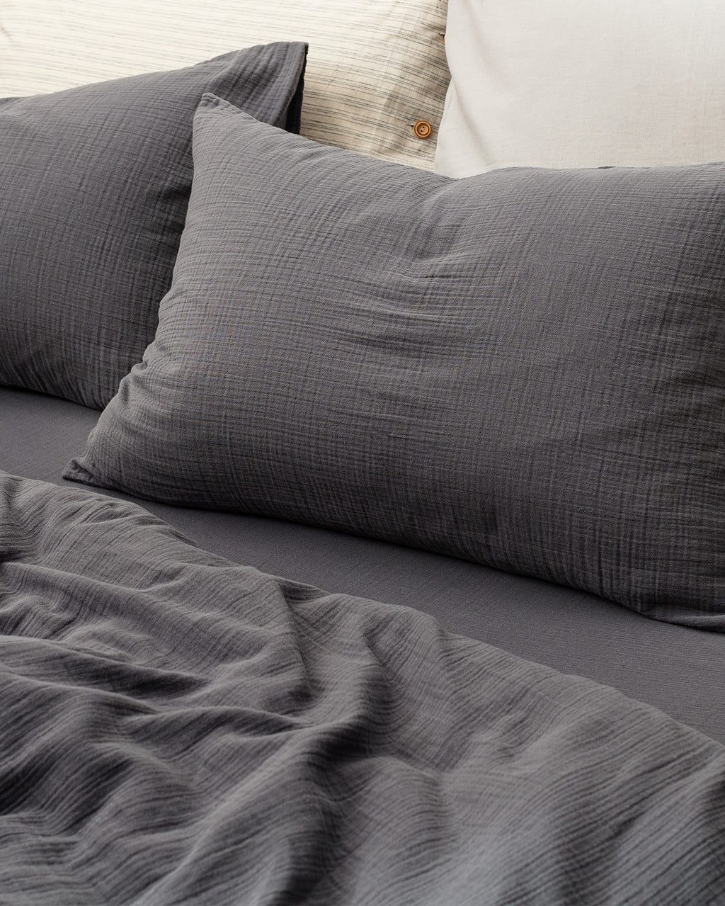 Marla Muslin Superking Size Duvet Cover Set - Fitted - Madame Coco JO