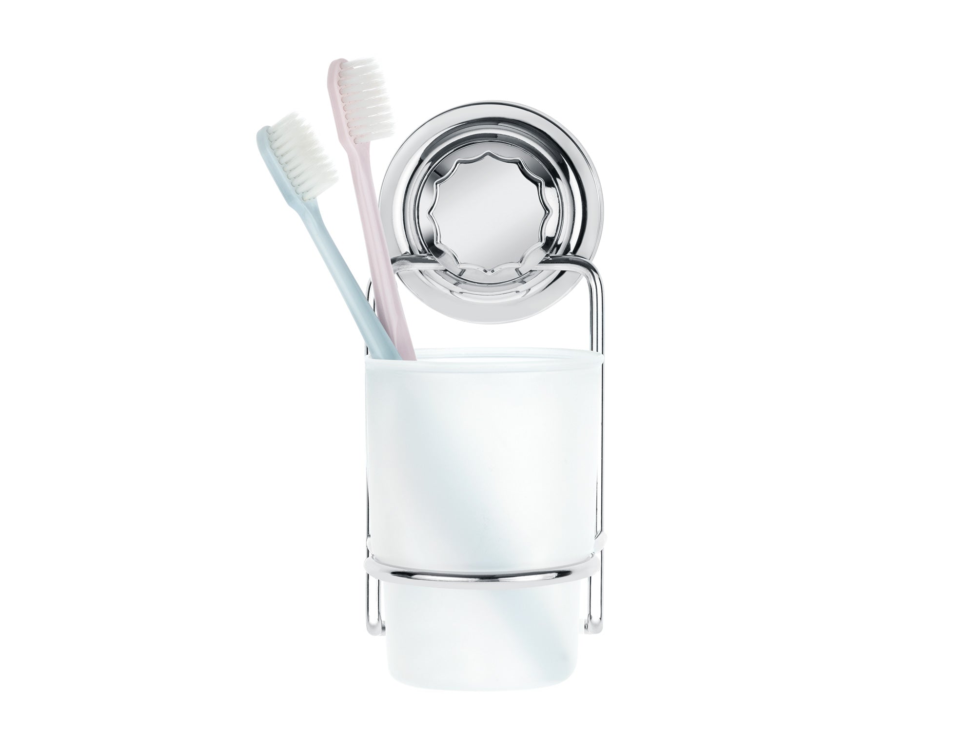 Norme Chrome Vacuum Toothbrush Holder - Madame Coco JO