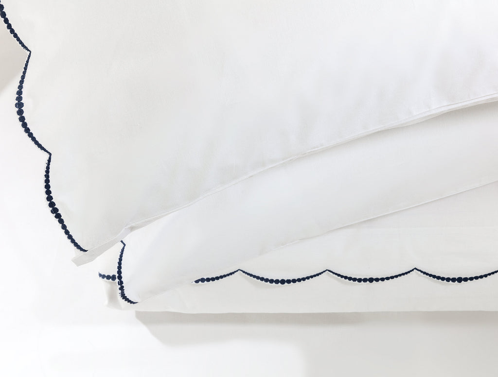 Felicia King Size Duvet Cover Set - Embroidered Percale - Madame Coco JO