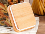 Storage Box With Wooden Lid 1500ml 2pcs - Madame Coco JO