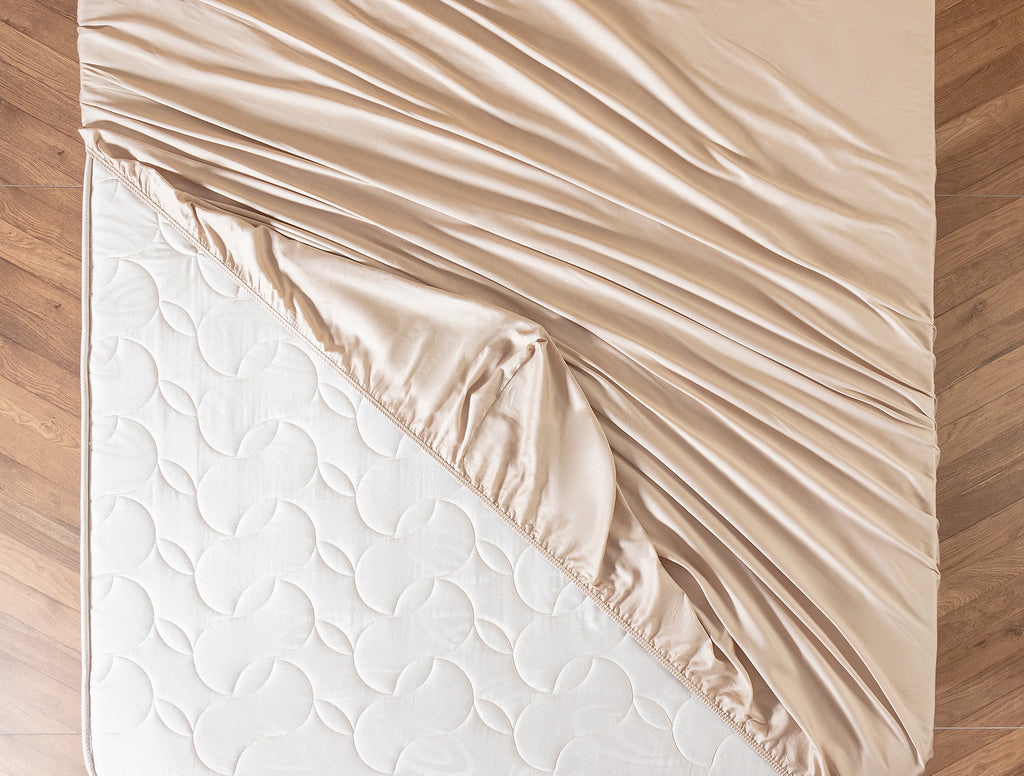 Ciel Satin Fitted Sheet - Madame Coco JO
