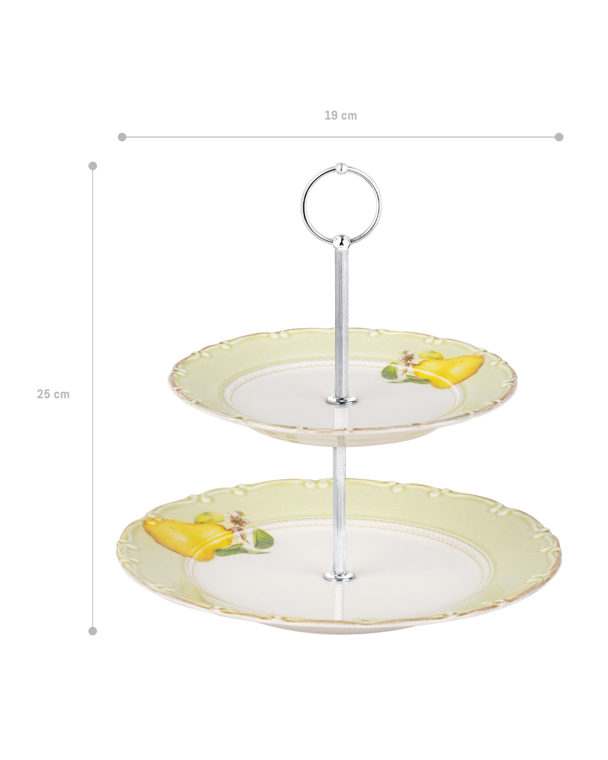 Pear 2 Layer Cake Stand - Madame Coco JO