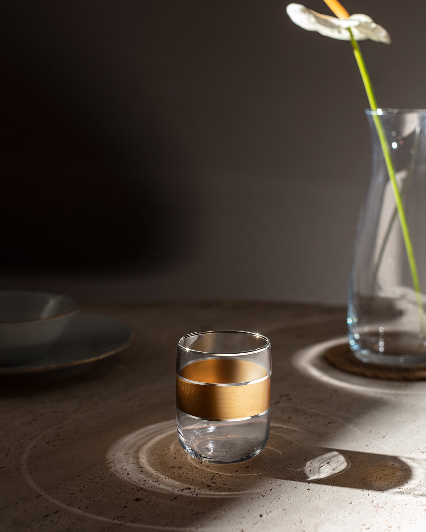 Musette - Heike Gold 4-piece Water Glass Set - 270ml - Madame Coco JO