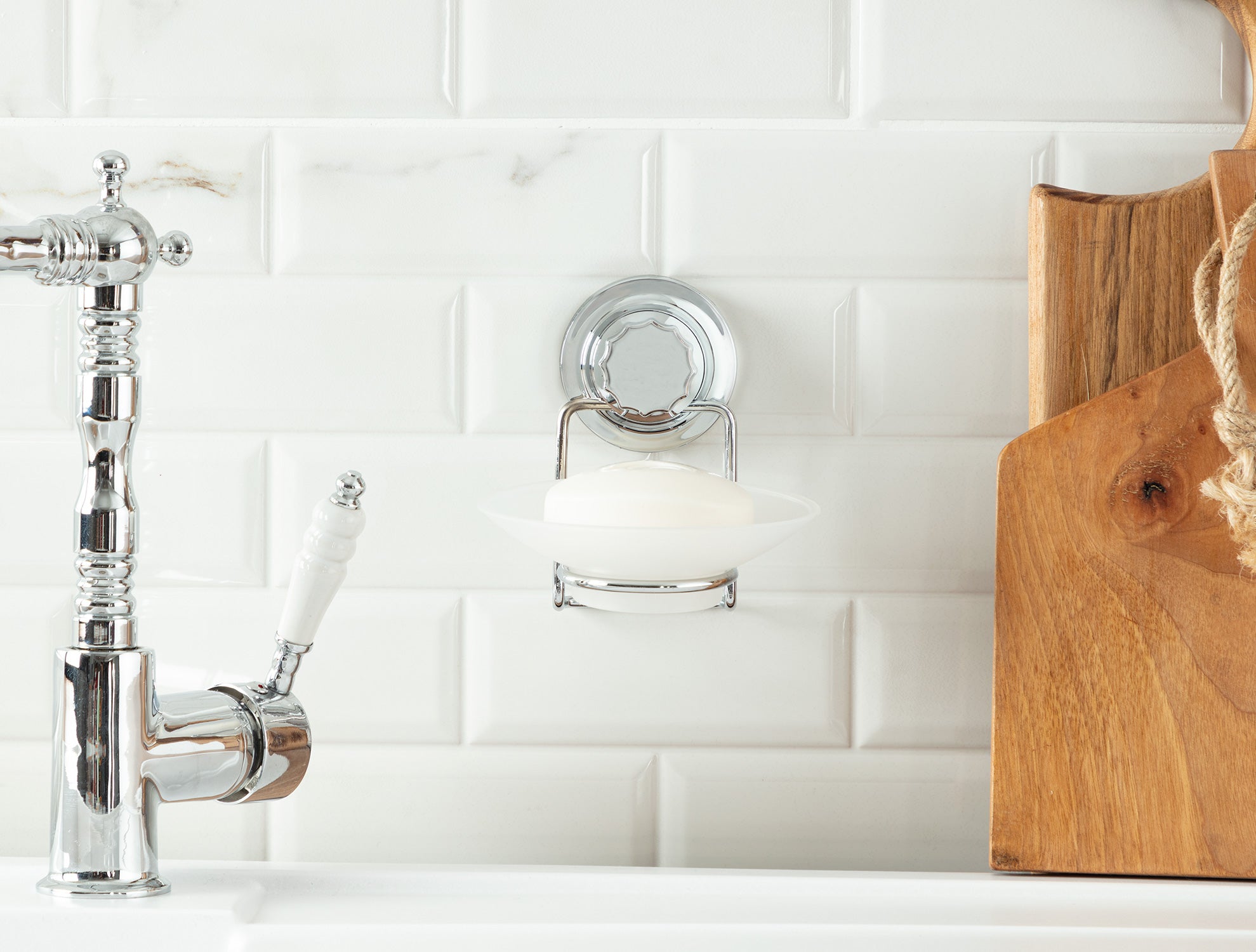 Norme Chrome Vacuum Soap Holder - Madame Coco JO