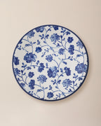 Rêve Bleu Fleur Service Plate 25 Cm - Madame Coco JO