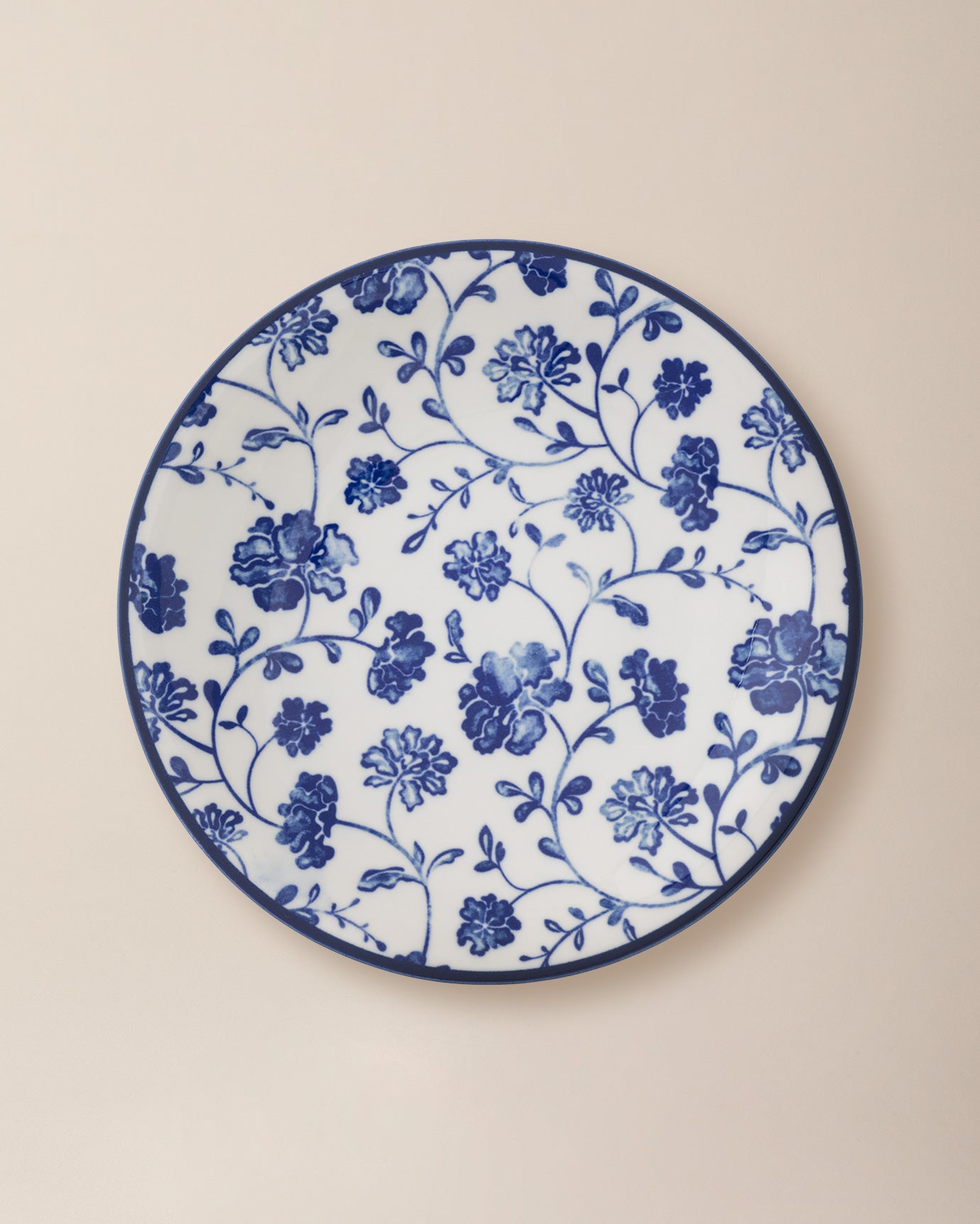 Rêve Bleu Fleur Service Plate 25 Cm - Madame Coco JO