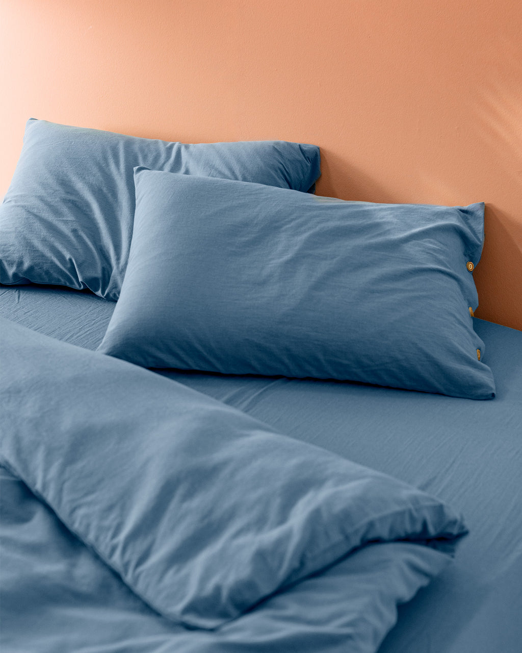 Carla Single Size Fitted Washed  Duvet Cover Set - Madame Coco JO