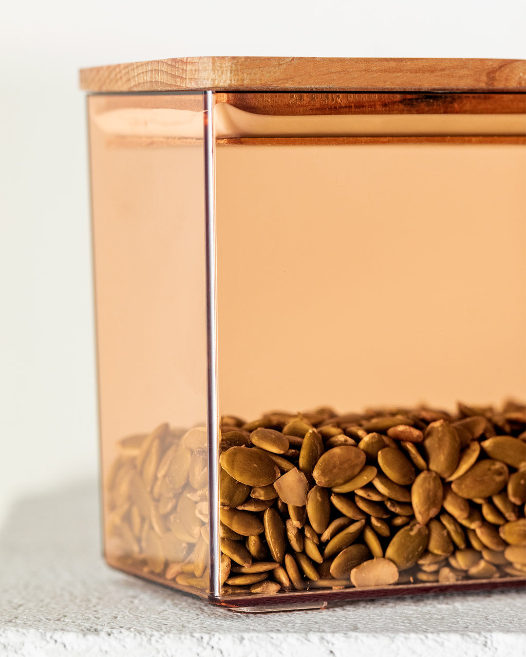 Storage Box With Wooden Lid 1200ml - Madame Coco JO
