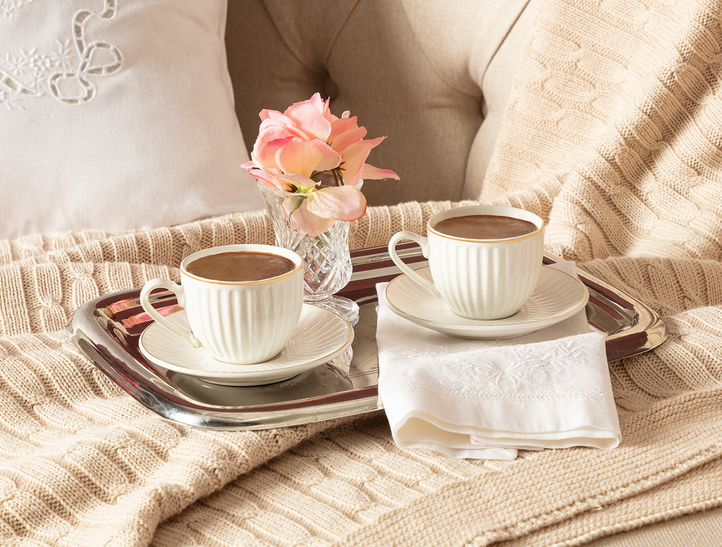 Blanc 4-piece Coffee Cup Set - Madame Coco JO