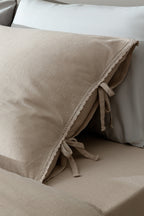 Tracey Super King Size Size Linen Look Washed Duvet Cover Set - Madame Coco JO