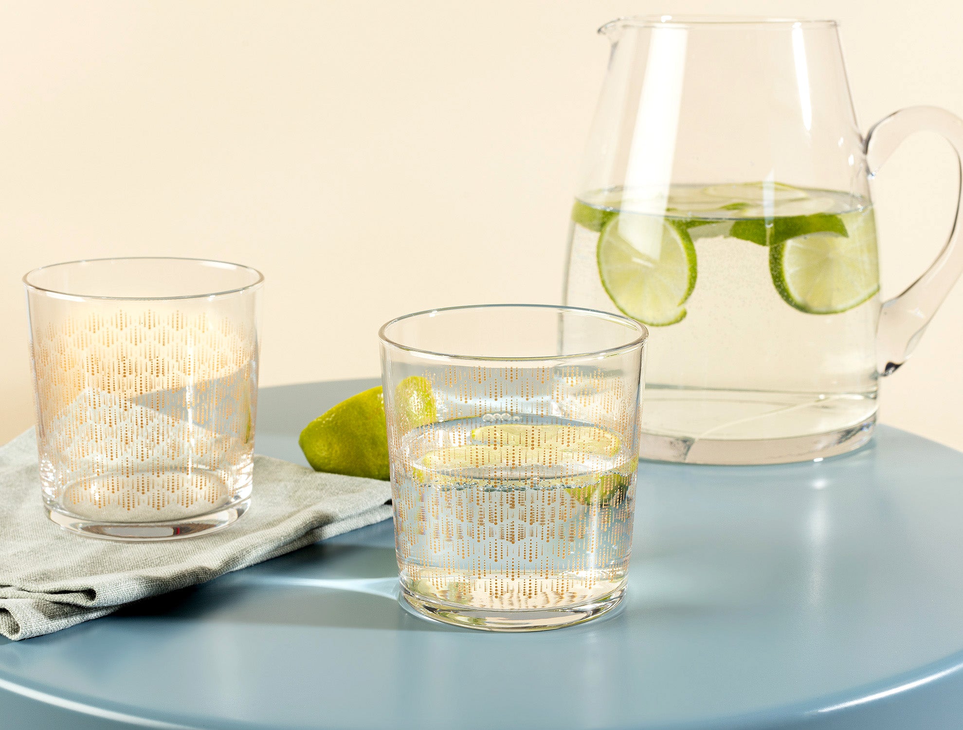 Pierretta-golden Rain 4-piece Water Glass Set - Madame Coco JO