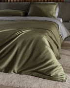 Dennie King Size Printed Satin Duvet Cover Set - Madame Coco JO