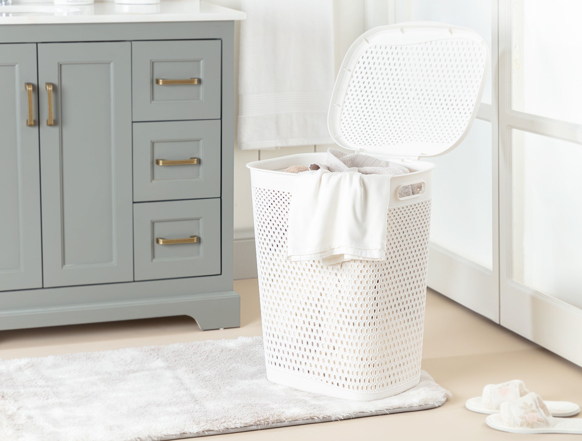 Bellamy Laundry Basket With Lid - Madame Coco JO