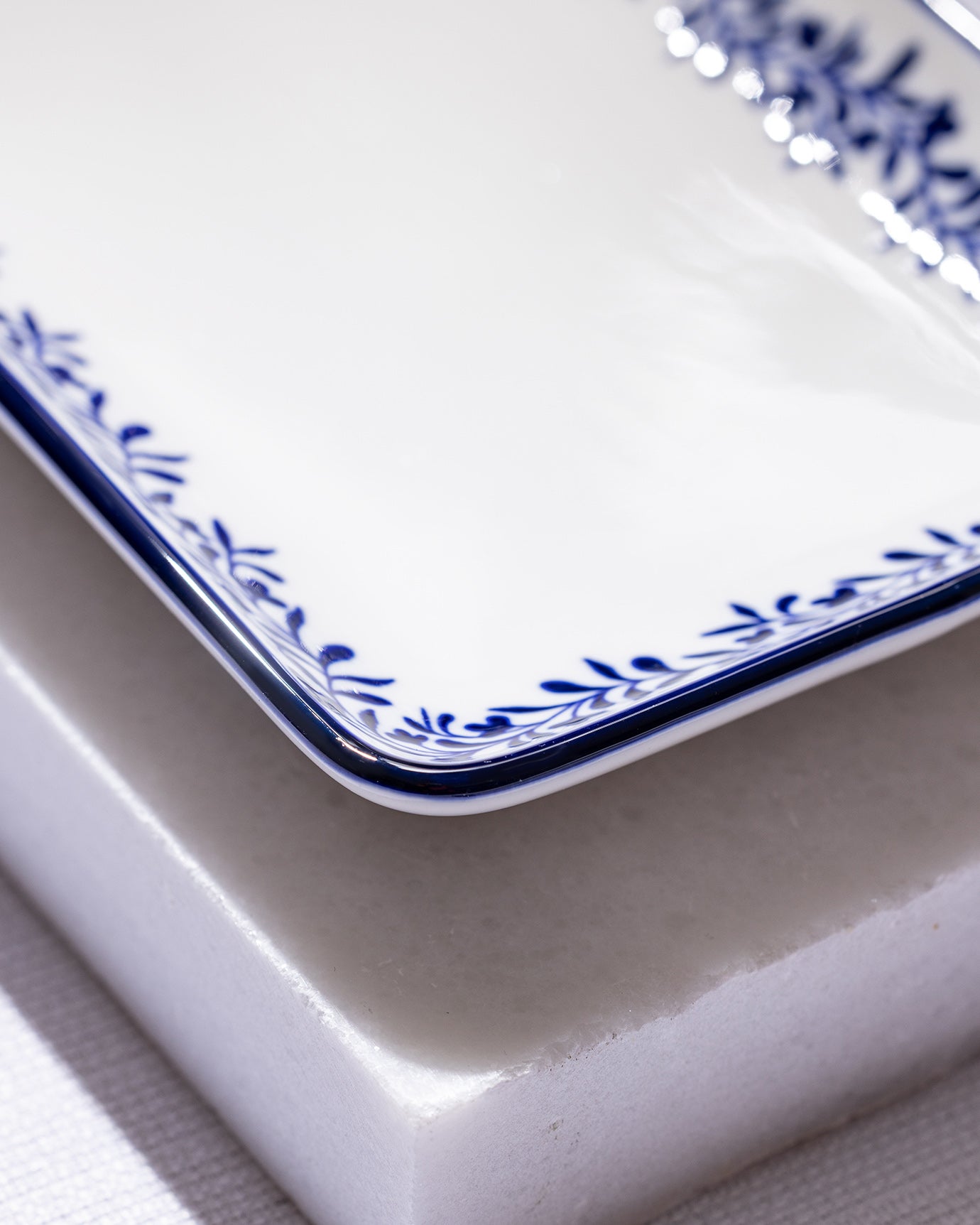 Reve Bleu Orva Rectangular Plate - Madame Coco JO