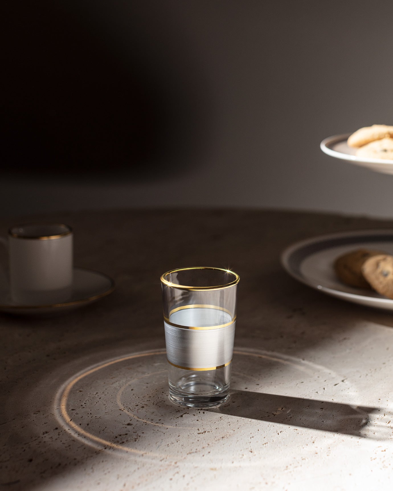 Chapelle - Heike Platinium 4-piece Coffee Side Glasses Set - 100ml - Madame Coco JO