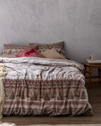 Vixien Family Size Flannel Duvet Cover Set - Madame Coco JO