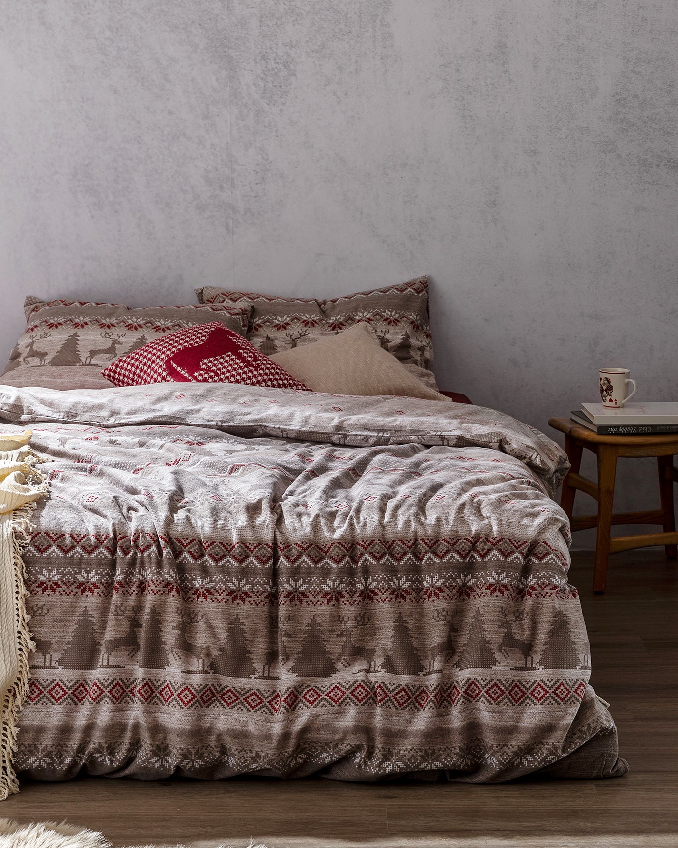 Vixien Family Size Flannel Duvet Cover Set - Madame Coco JO