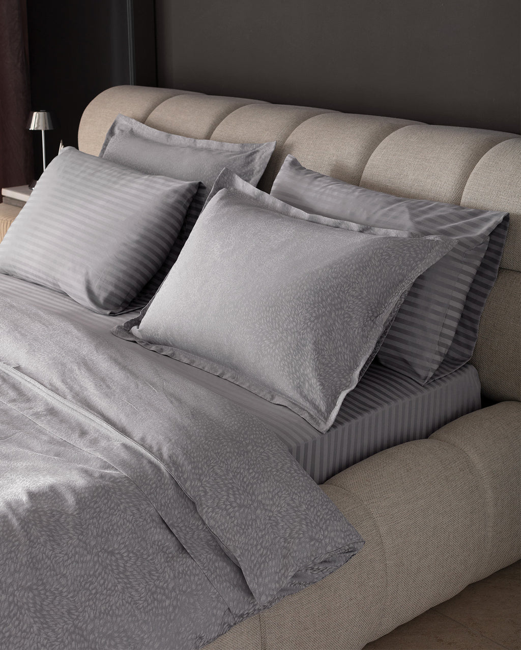 Andre King Size Duvet Cover Set - Jacquard Satin - Madame Coco JO