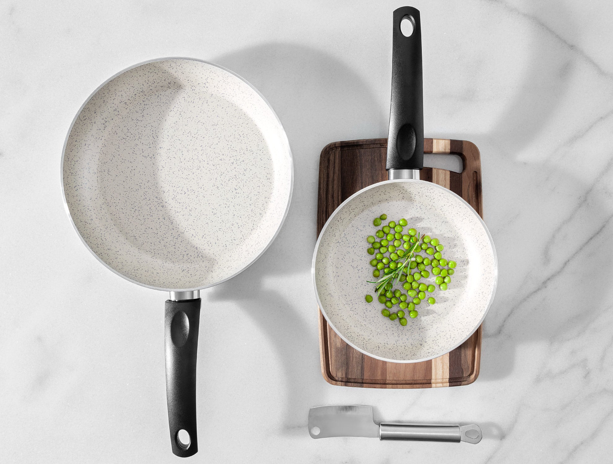 Gordes Granite Look 2 Pieces Pan Set - Madame Coco JO