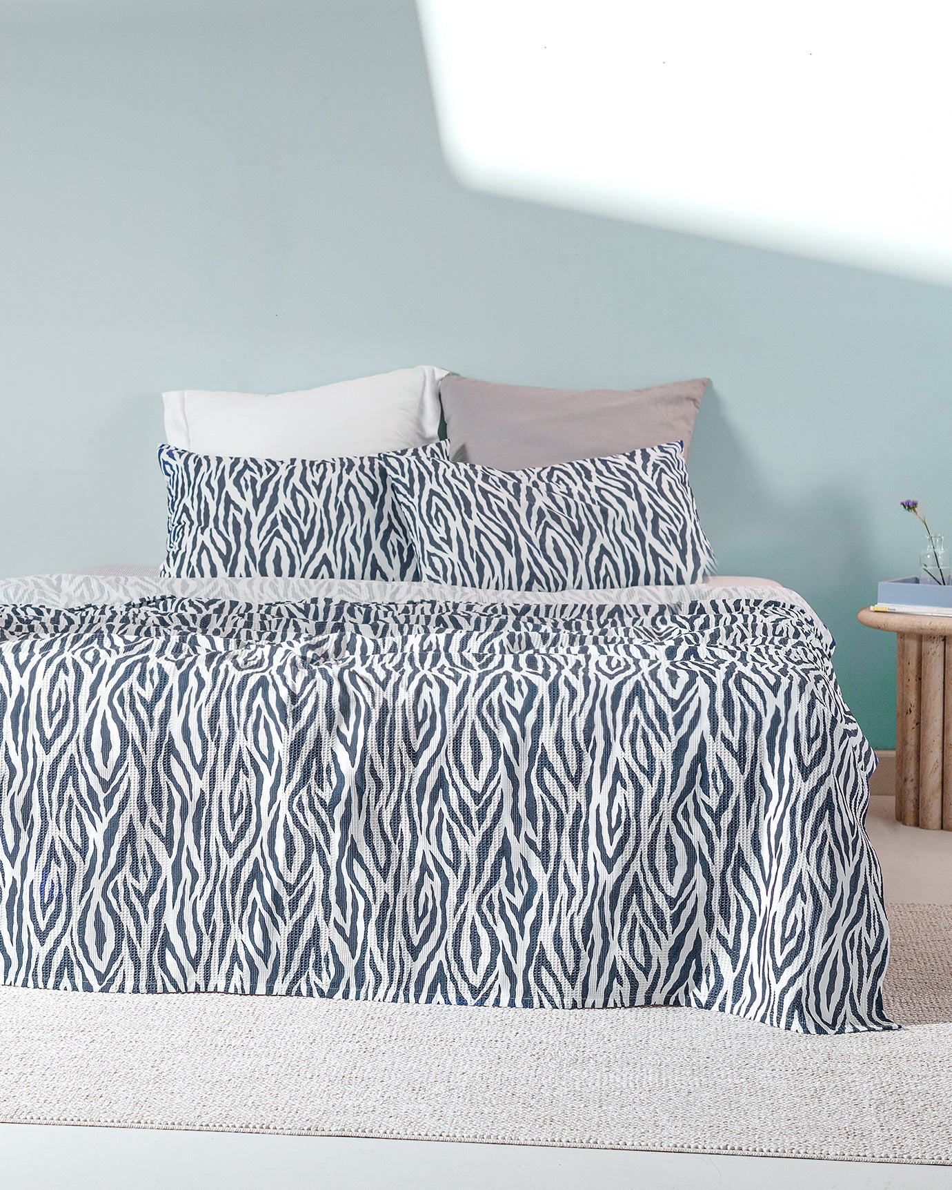 Saber Carded Printed King Size Pique Set - Madame Coco JO