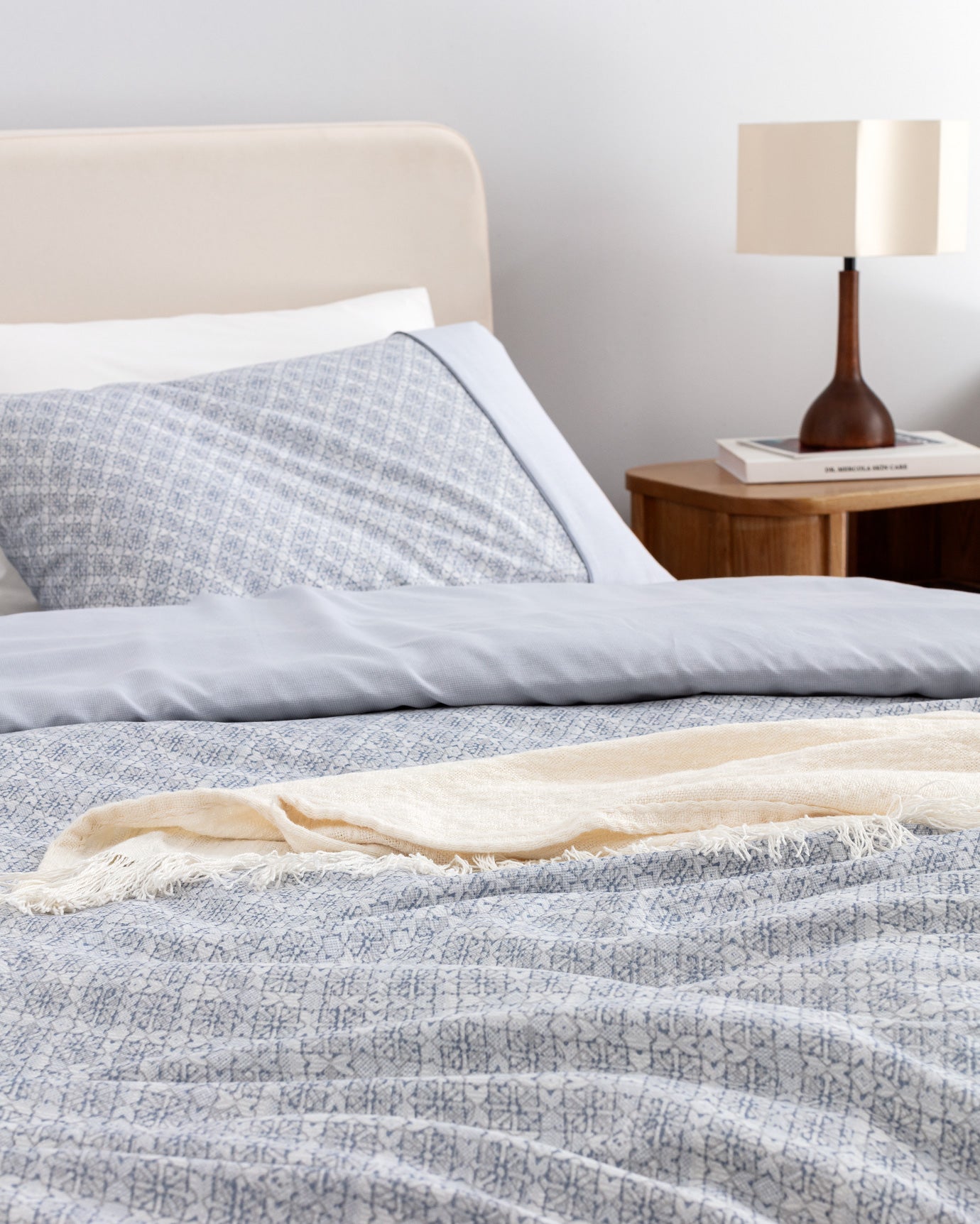 Clarice King Size Duvet Cover Set - Coco Crep Patterned - Madame Coco JO