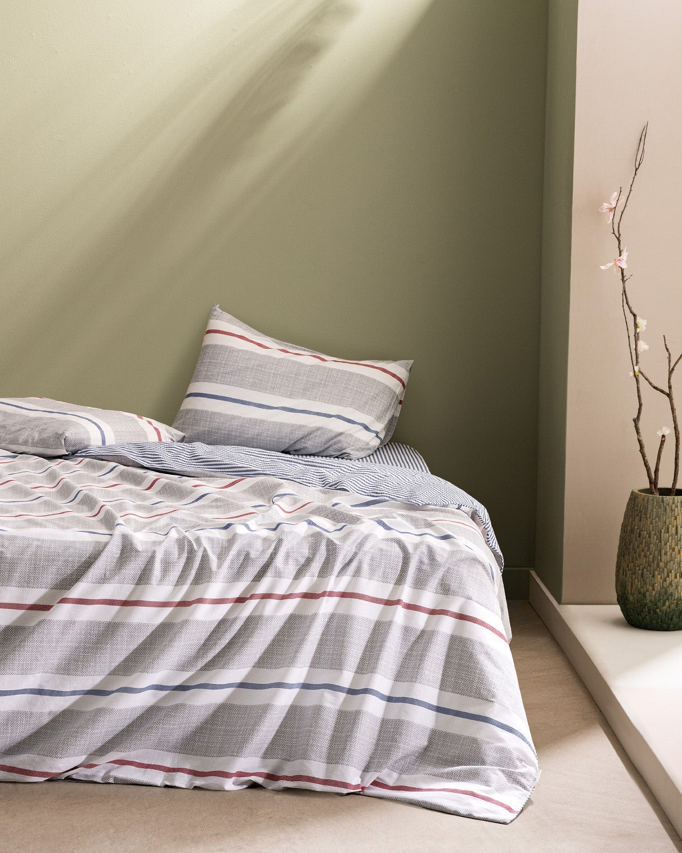 Burcet King Size Duvet Cover Set - Ranforce Patterned - Madame Coco JO