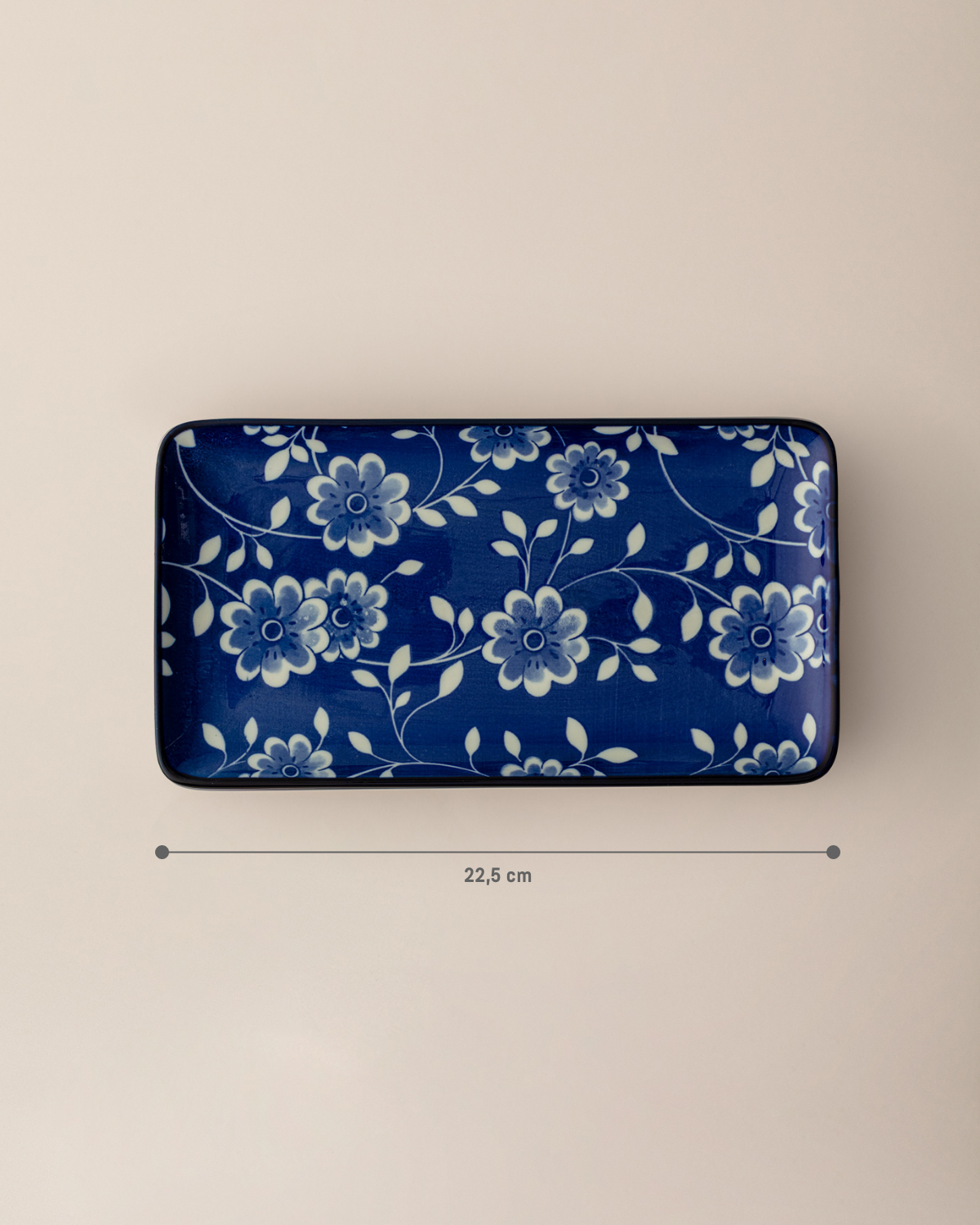 Reve Bleu Vista Rectangular Plate - Madame Coco JO