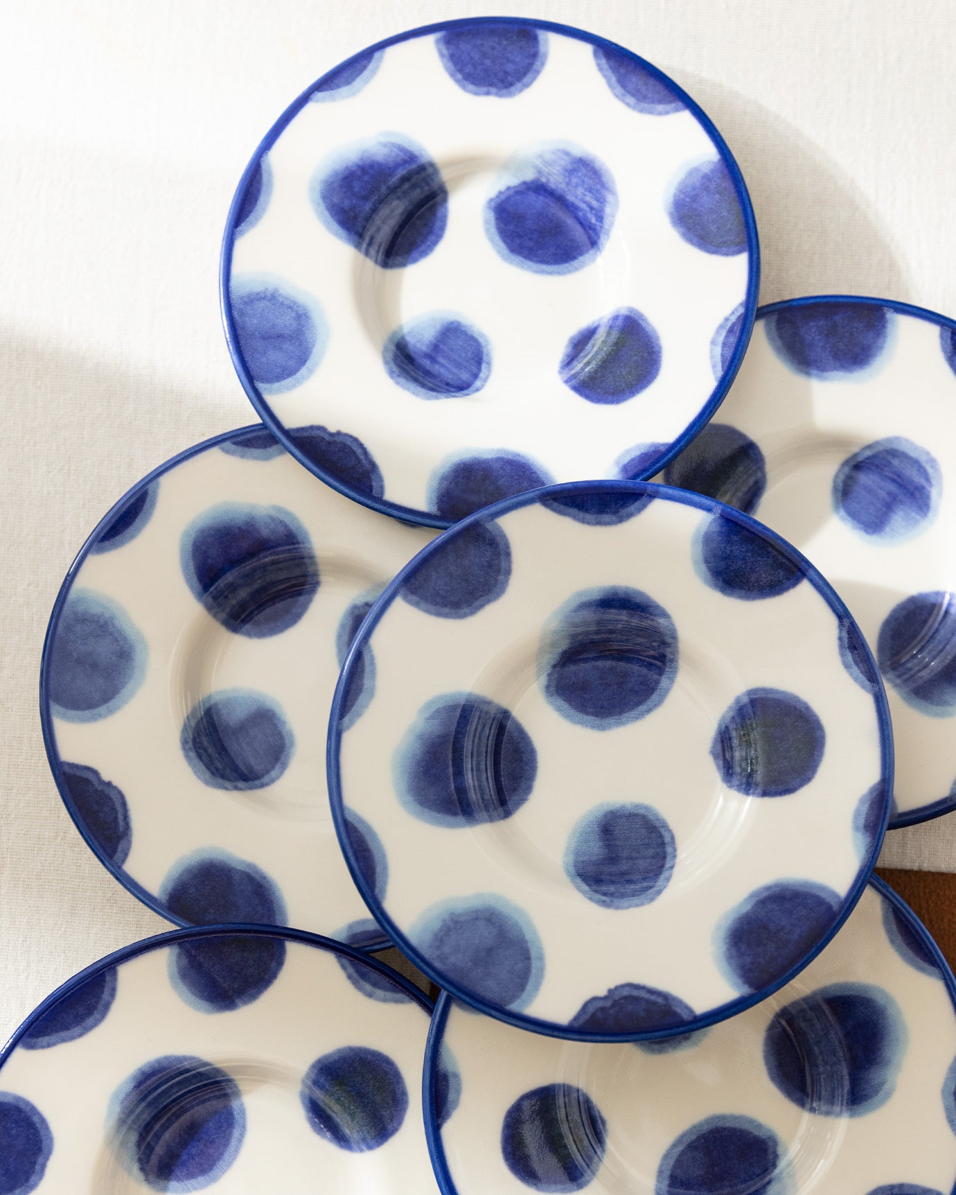 Luxe Rond 6-piece Tea Glass Saucer Set - Madame Coco JO