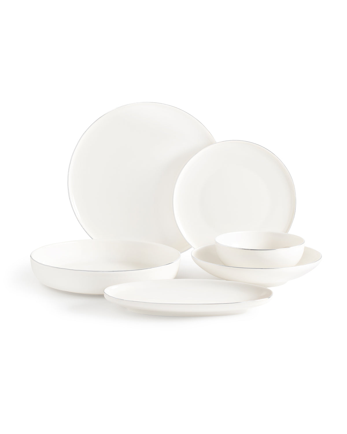 Mirage 27 Piece Dinner Set Gold/platinum - Madame Coco JO