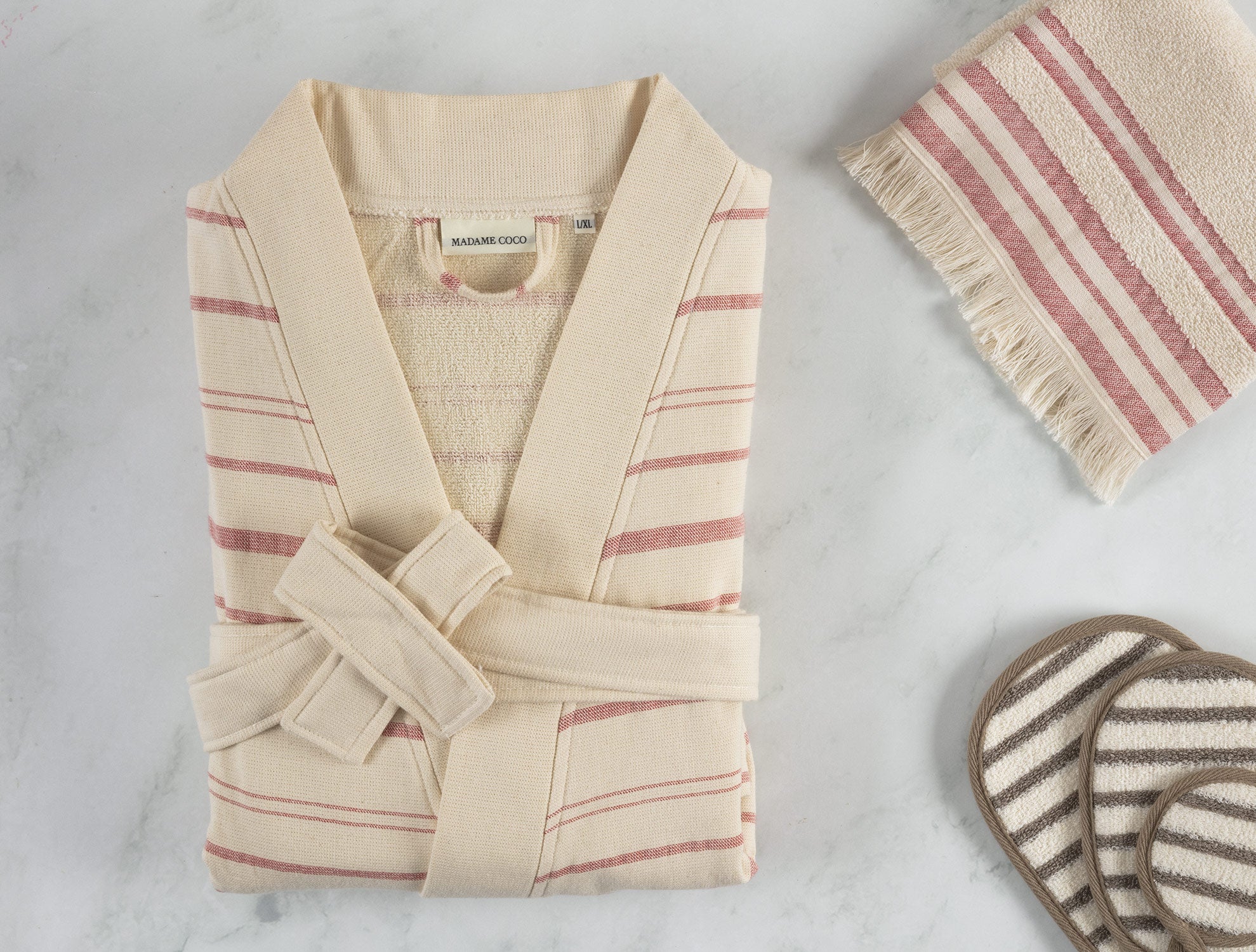 Damien Naturel Kimono Unisex Bornoz - Madame Coco JO