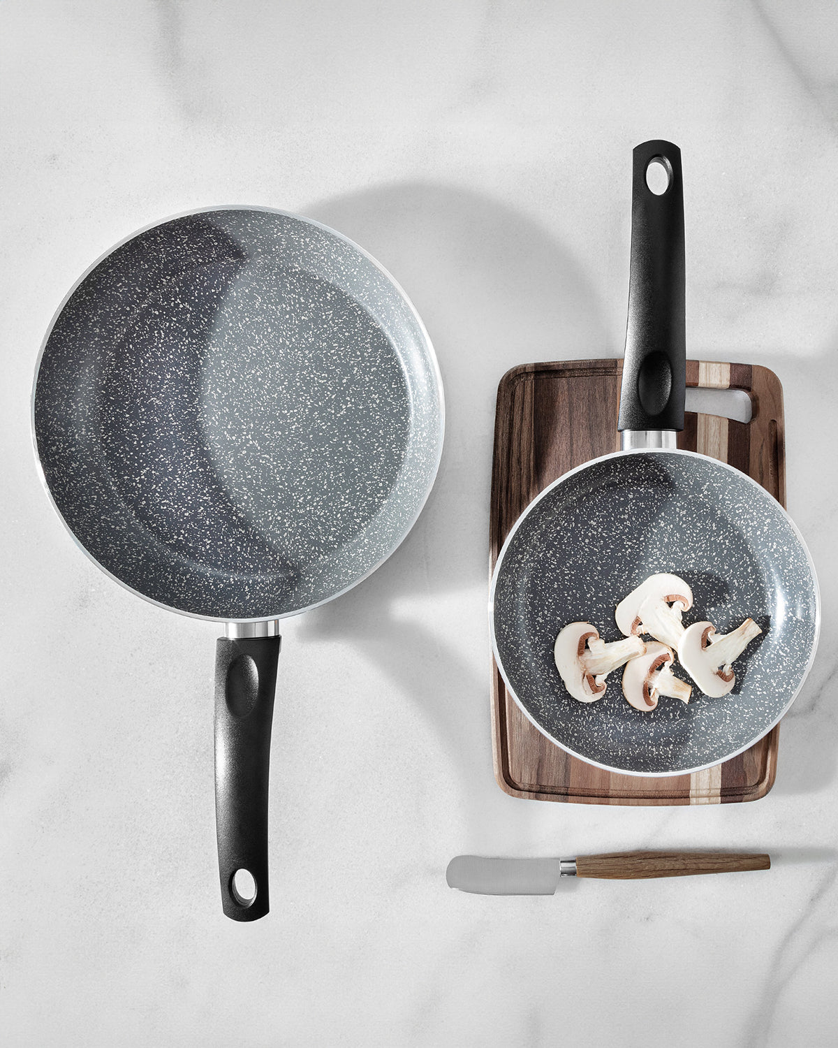 Gordes Granite Look 2 Pieces Pan Set - Madame Coco JO