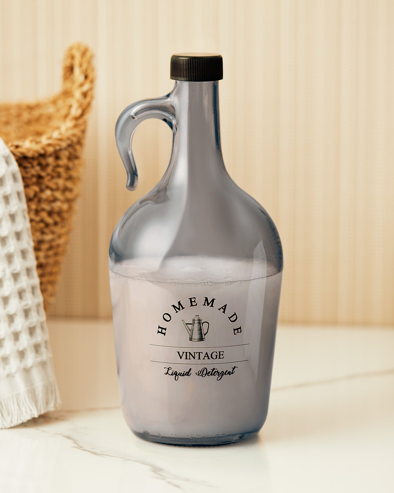 Maud Gallon Glass Detergent Bottle - Madame Coco JO