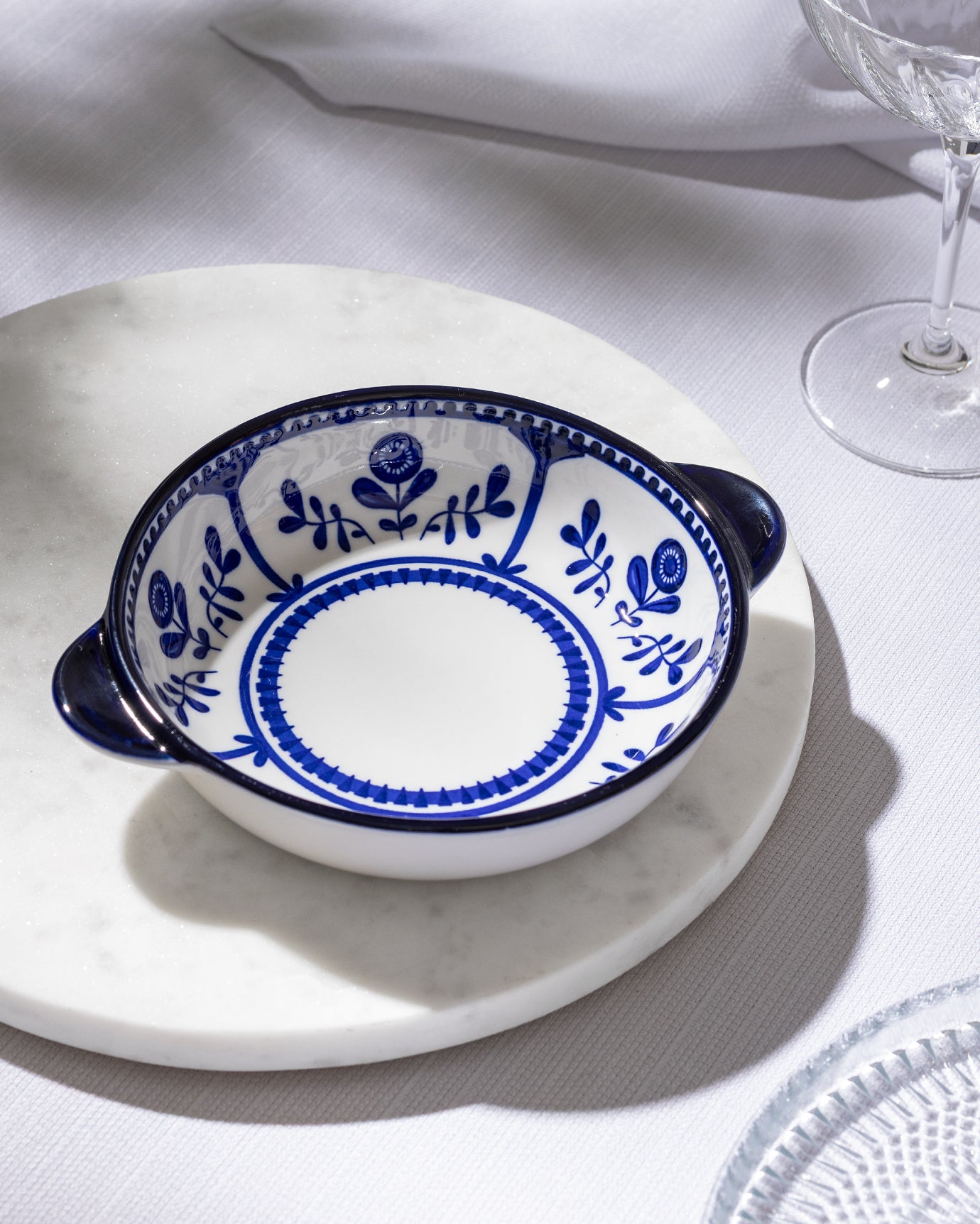 Reve Bleu Manon Round Plate - Madame Coco JO