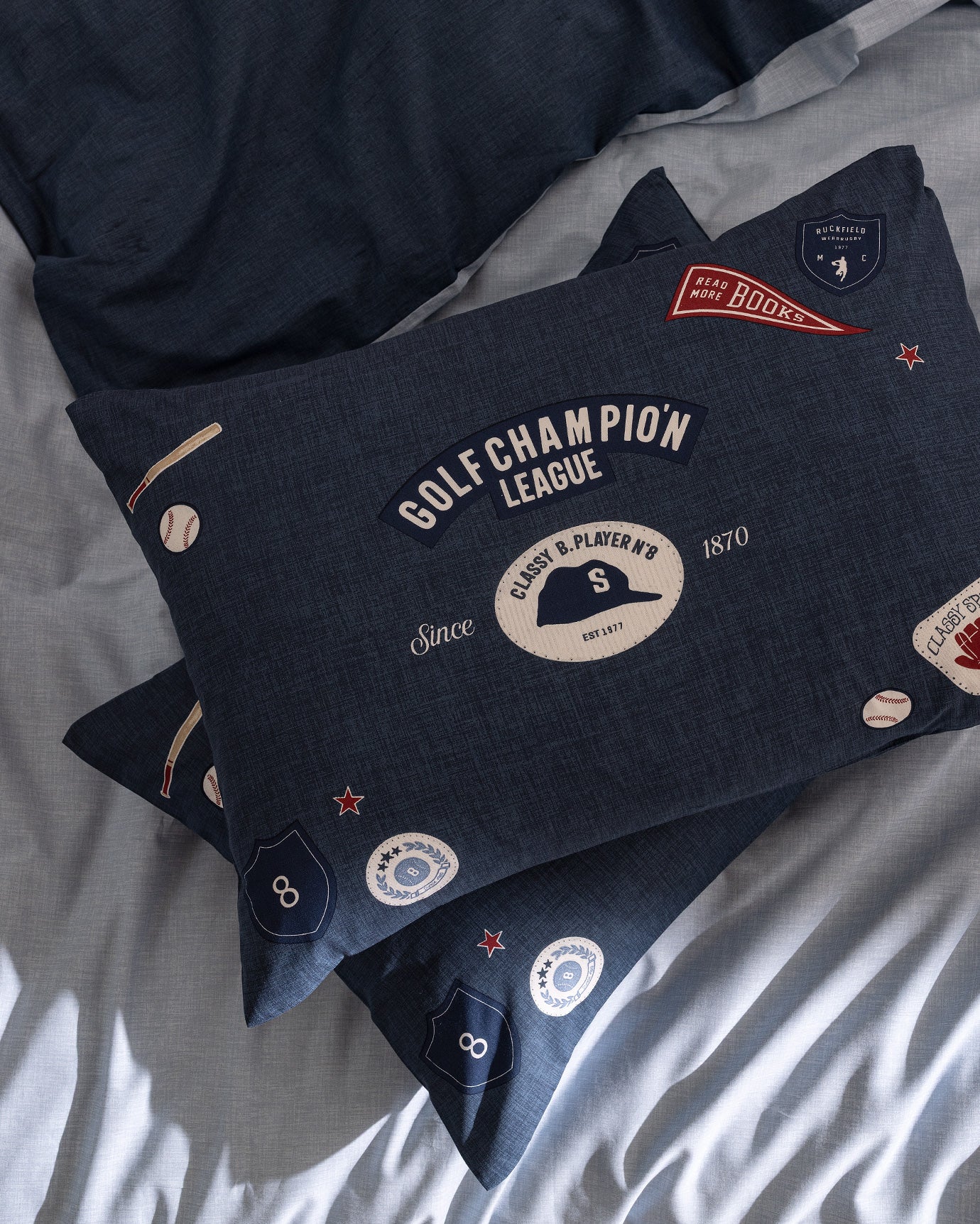 Ruben Double Size Duvet Cover Set - Ranforce Patterned - Madame Coco JO