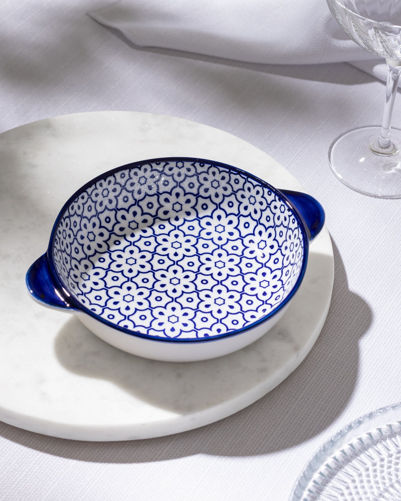 Reve Bleu Lucida Round Plate - Madame Coco JO
