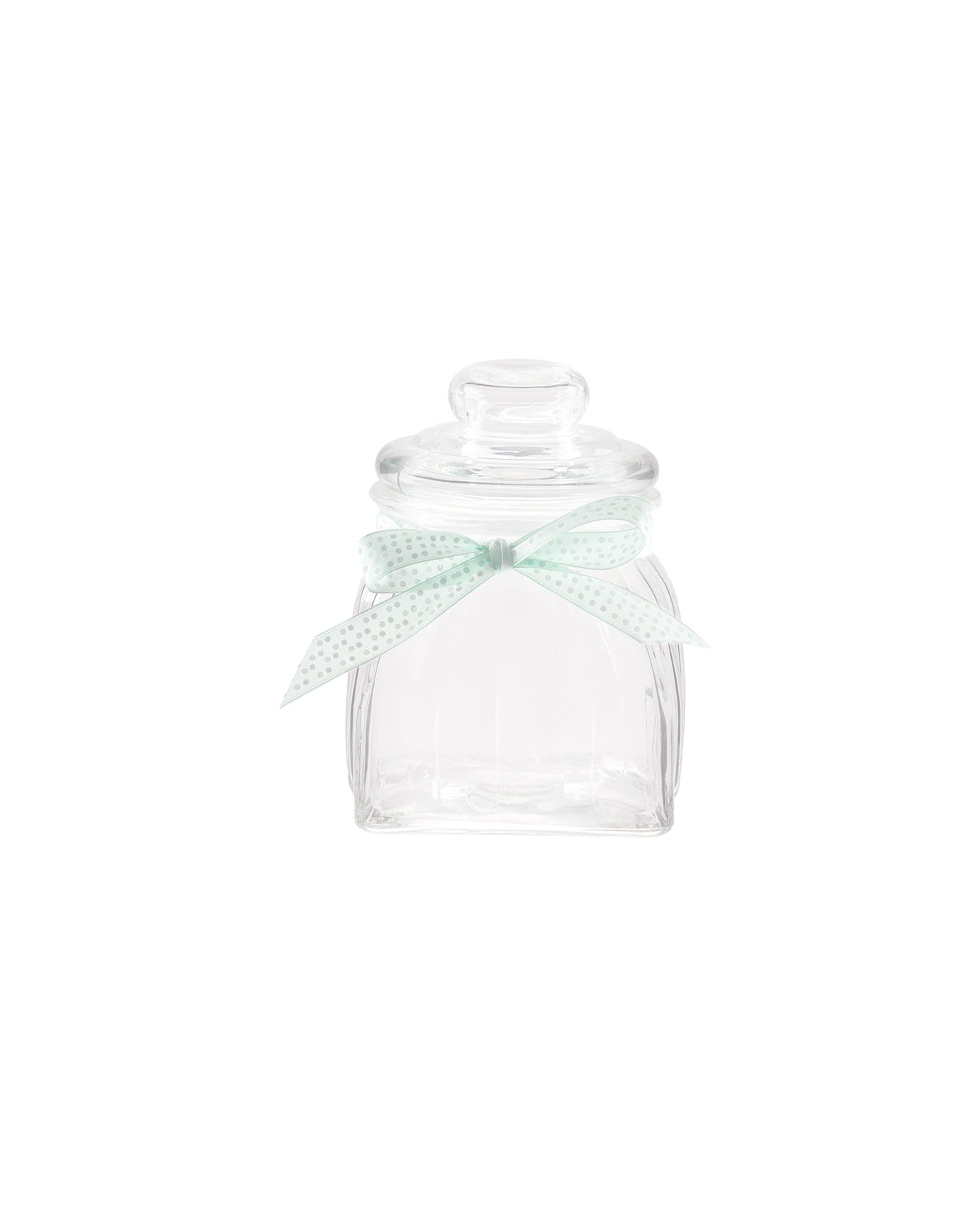 Odetta Glass Str Jar Square 650ml - Madame Coco JO
