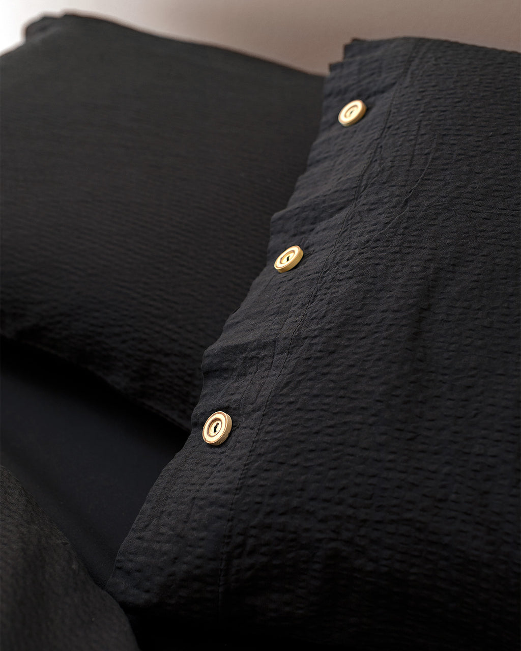 Linda King Size Duvet Cover Set-washed Seersucker - Madame Coco JO