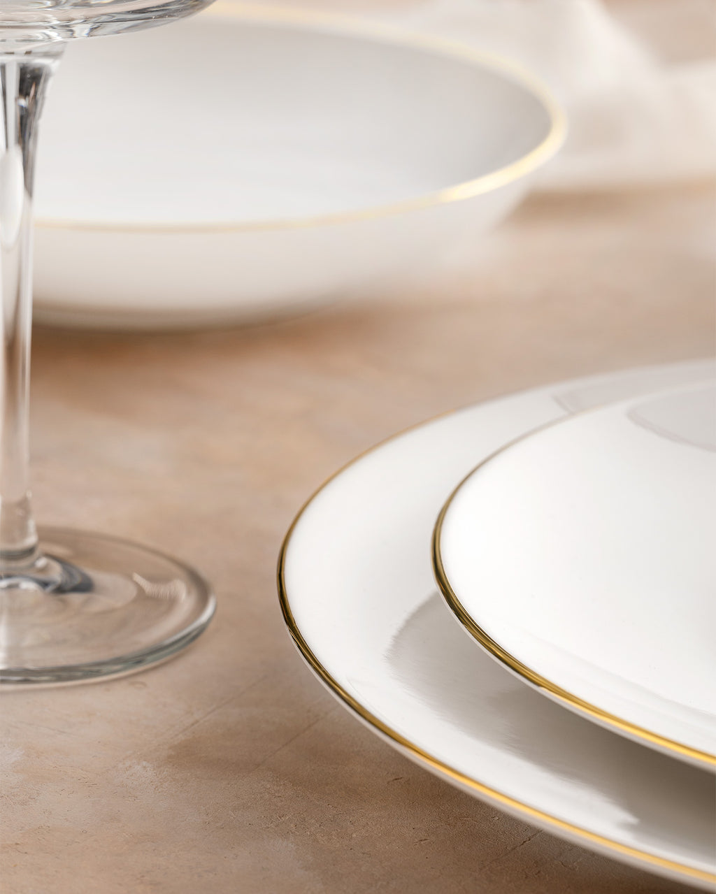 Ravello 24 Piece Dinner Set Gold/platinum - Madame Coco JO