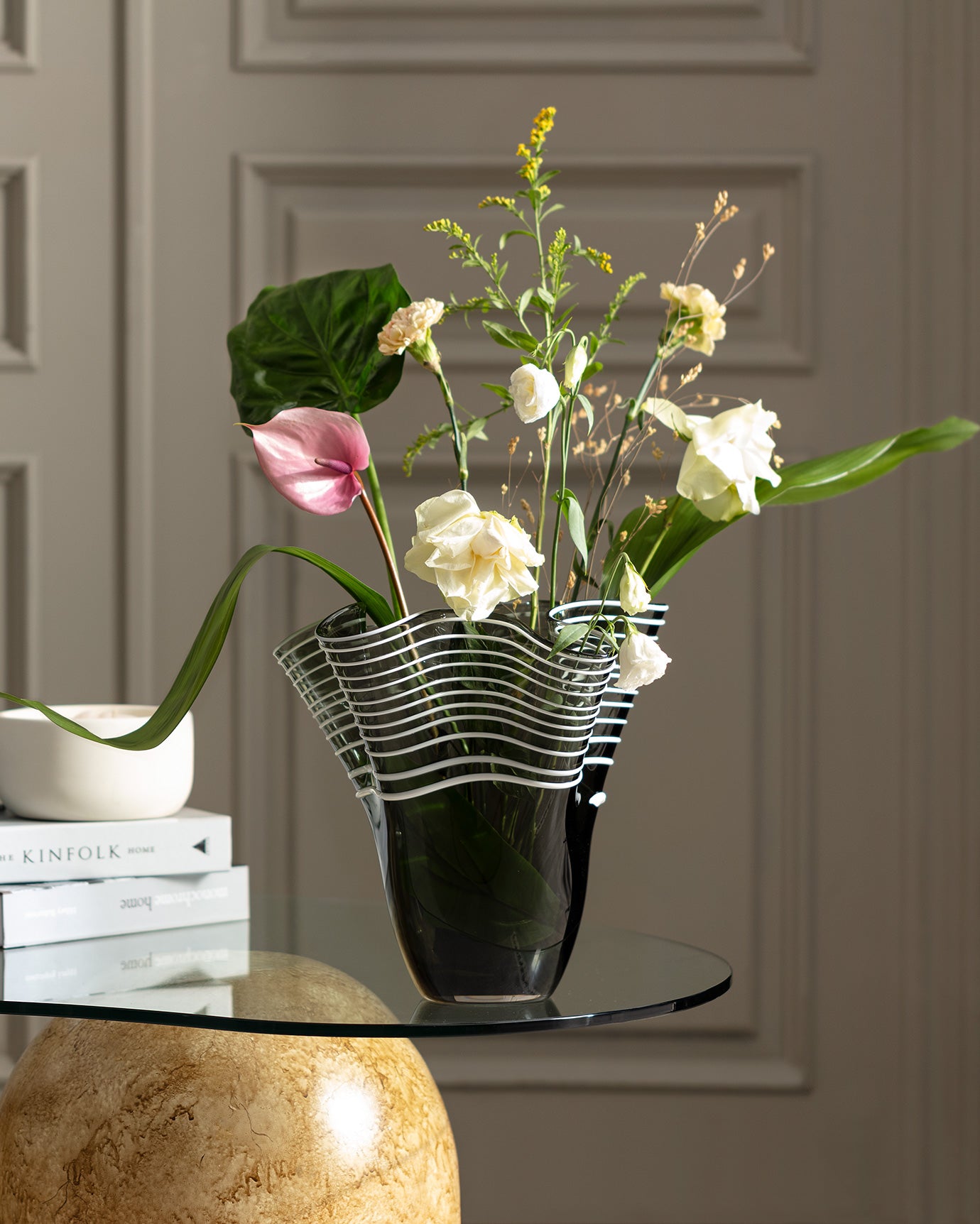 Honfleur Handmade Glass Vase - Large Size - Madame Coco JO