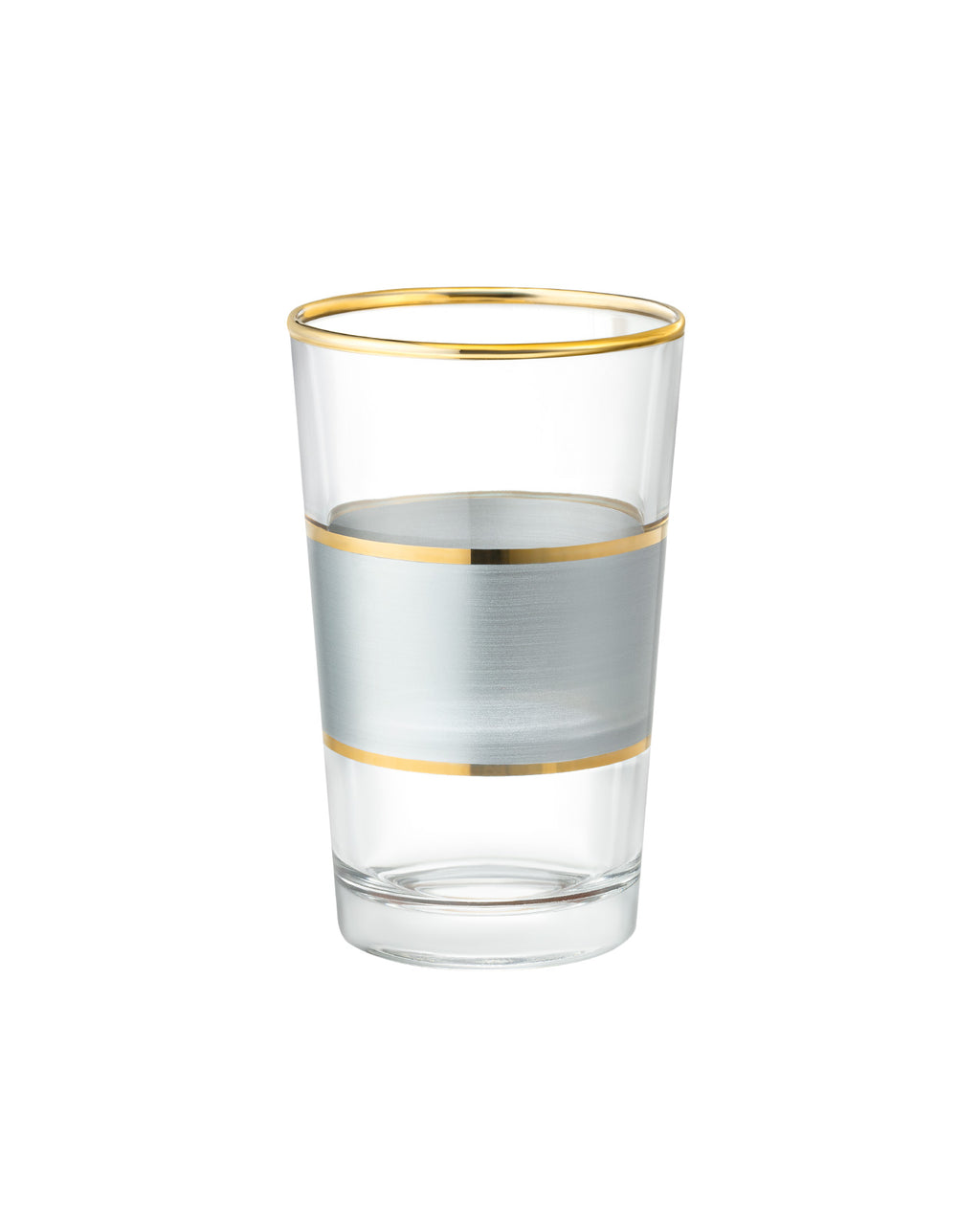 Chapelle - Heike Platinium 4-piece Coffee Side Glasses Set - 100ml - Madame Coco JO