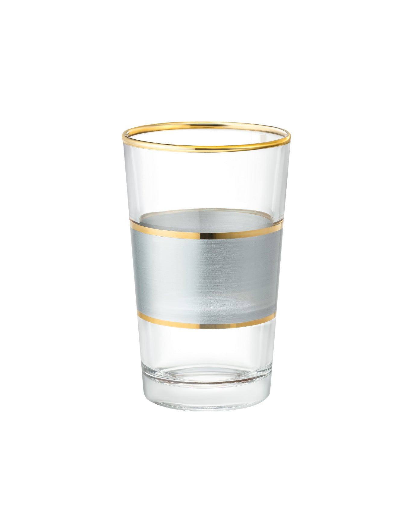 Chapelle - Heike Platinium 4-piece Coffee Side Glasses Set - 100ml - Madame Coco JO