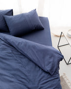 Adrien King Size Ribbed Duvet Cover Set - Madame Coco JO