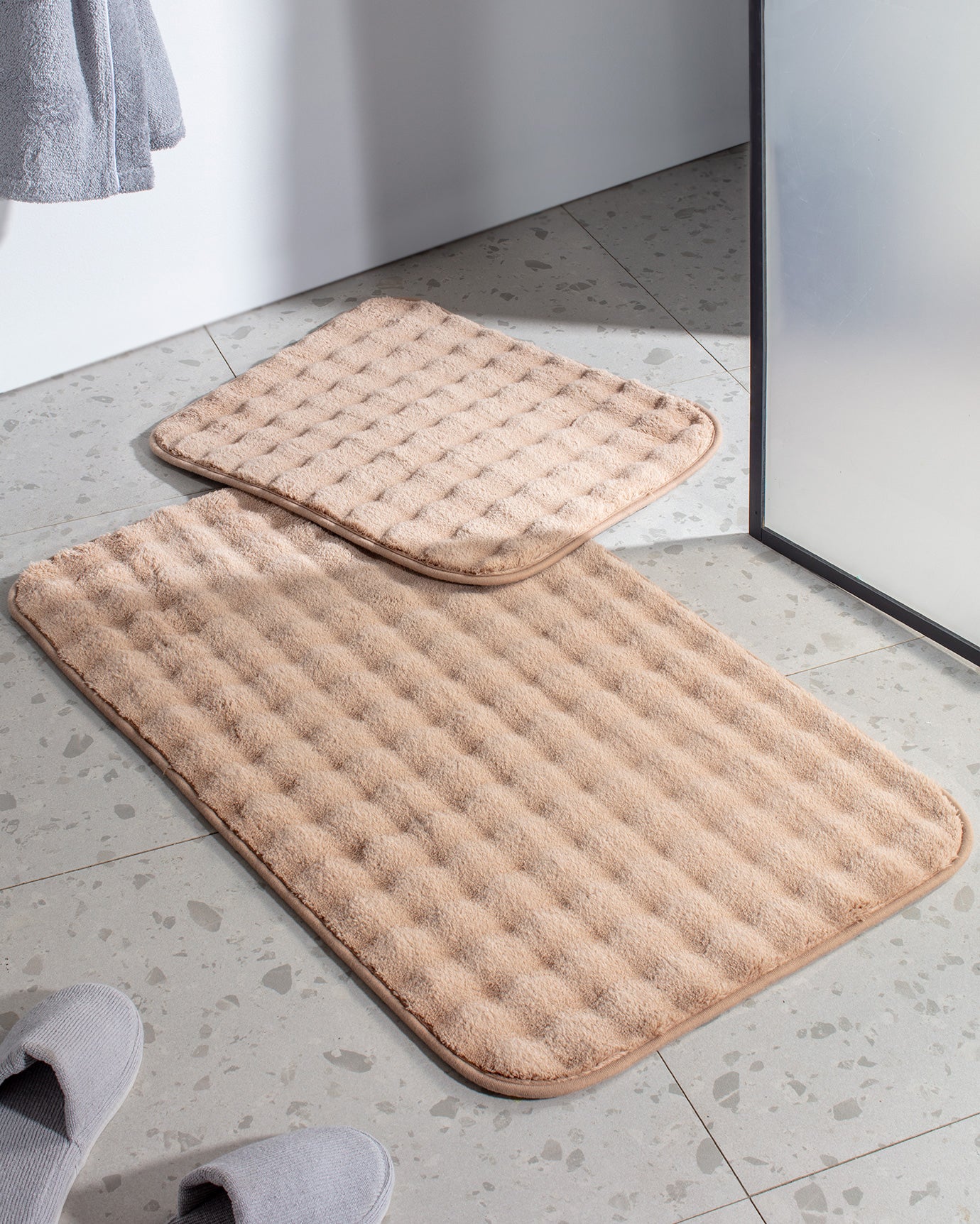 Reflet Bubble 2-piece Bath Mat - Madame Coco JO