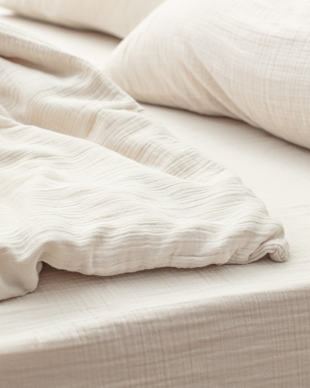 Marla Muslin Superking Size Duvet Cover Set - Fitted - Madame Coco JO