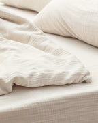 Marla Muslin Superking Size Duvet Cover Set - Fitted - Madame Coco JO