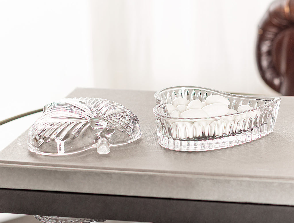 Lucca Glass Sugar Bowl With Lid - Madame Coco JO