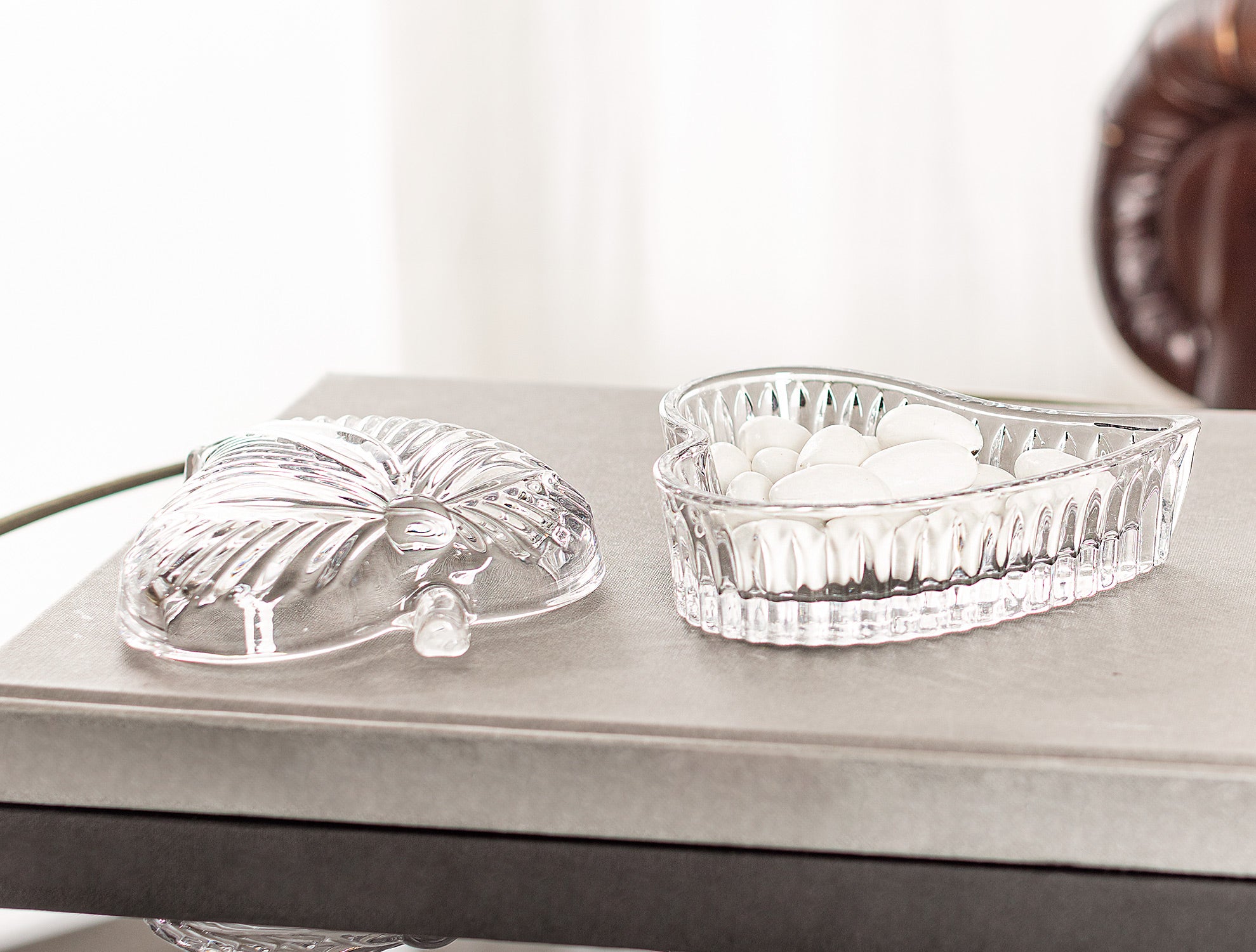 Lucca Glass Sugar Bowl With Lid - Madame Coco JO